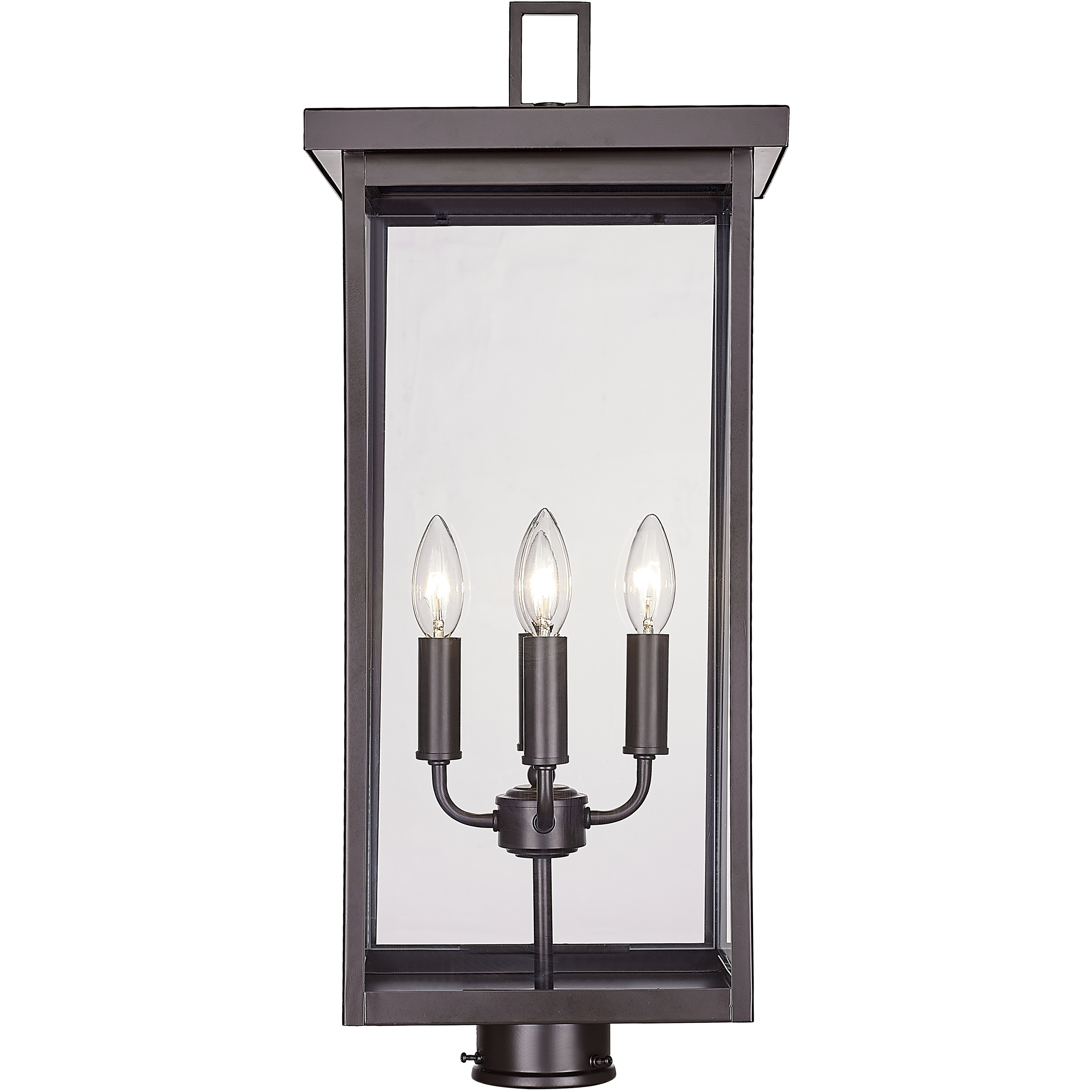 Barkeley 4 Light 26.25 inch Powder Coated Bronze Outdoor Post Lantern